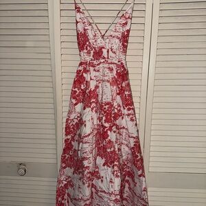 Vineyard Vines Red and White Maxi Dress